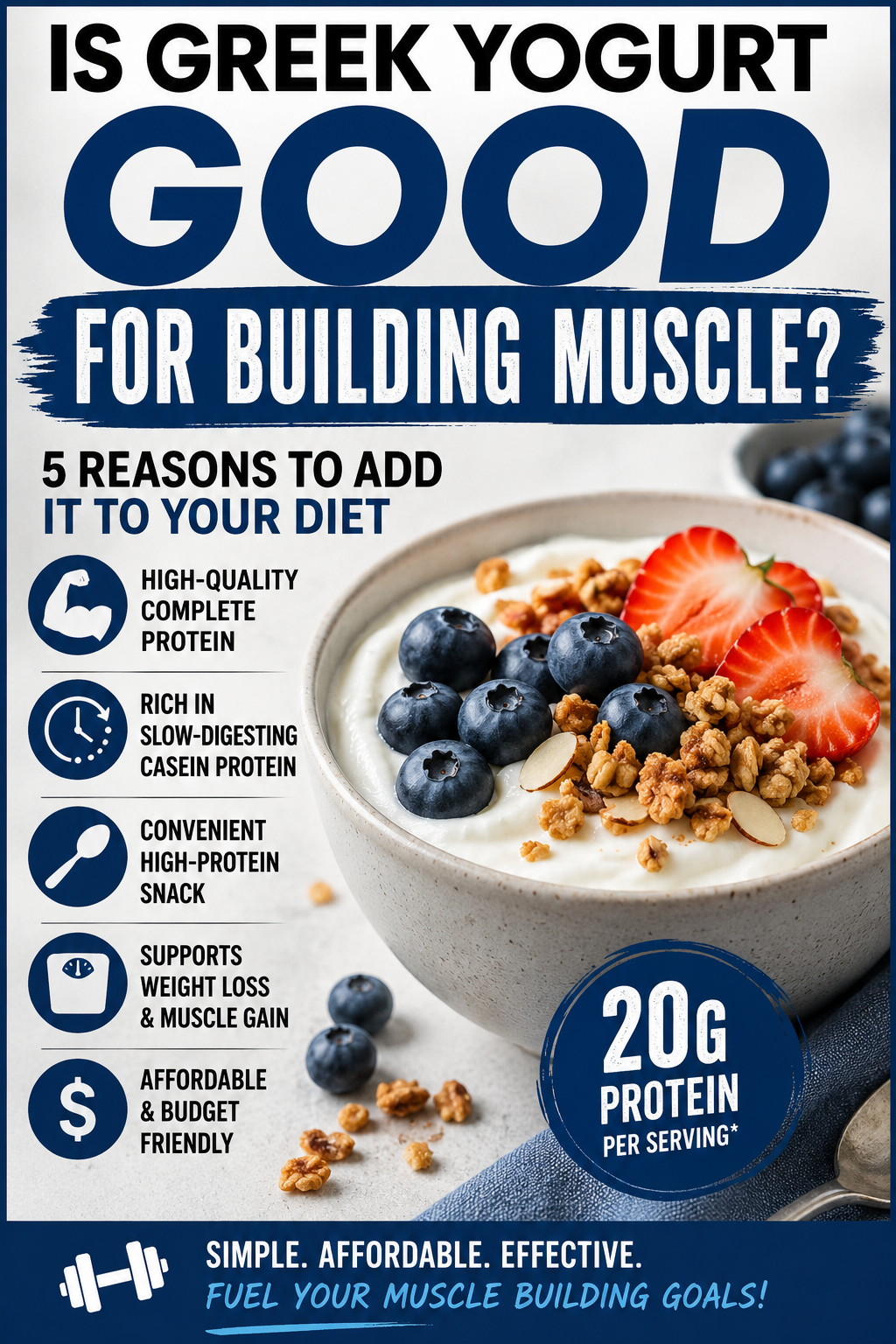 Is Greek Yogurt Good for Building Muscle